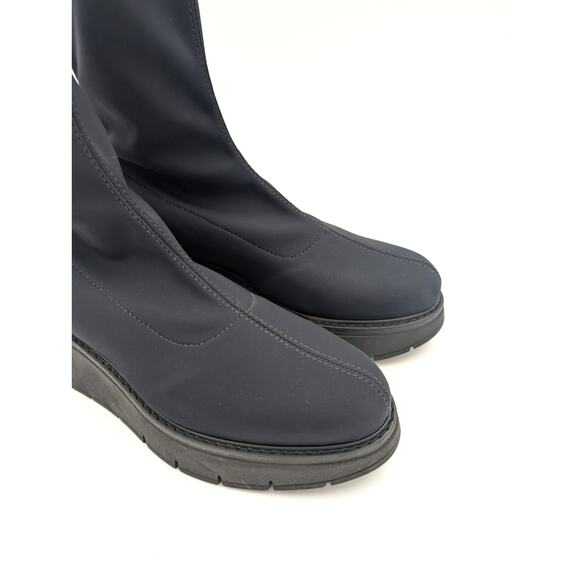 La Canadienne Knit Jared Platform Bootie Women's Black Size US11M EU42 - Picture 12 of 14